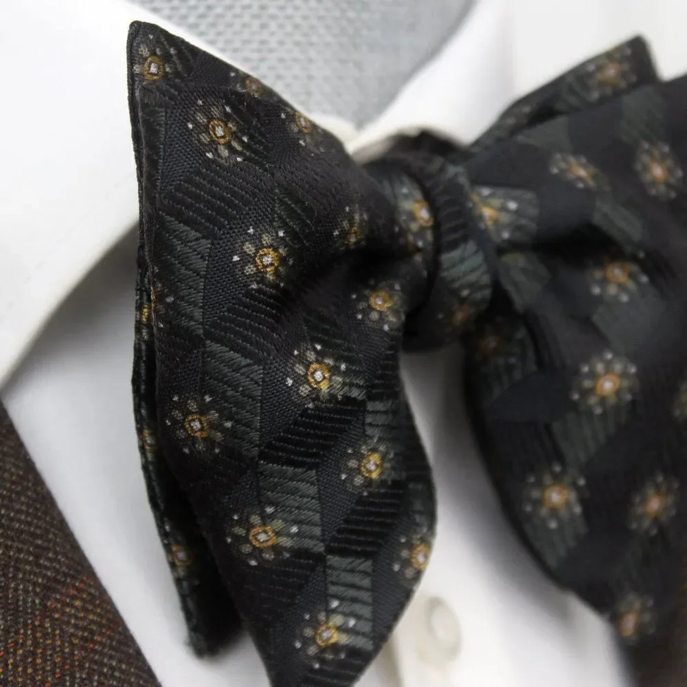 Camellucci Mens Self-tied Bow Tie Silk‎ Big Butterfly Bowtie S547